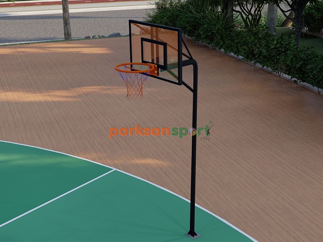 Basketball Court Equipment / Training Type Basketball Hoop with Glass Backboard (90x120) - 60260