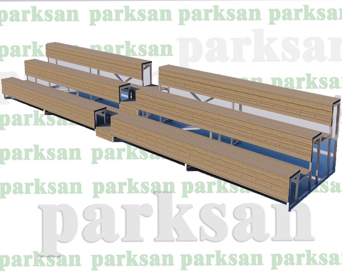 Wooden Tribune Seating Group - 60704  