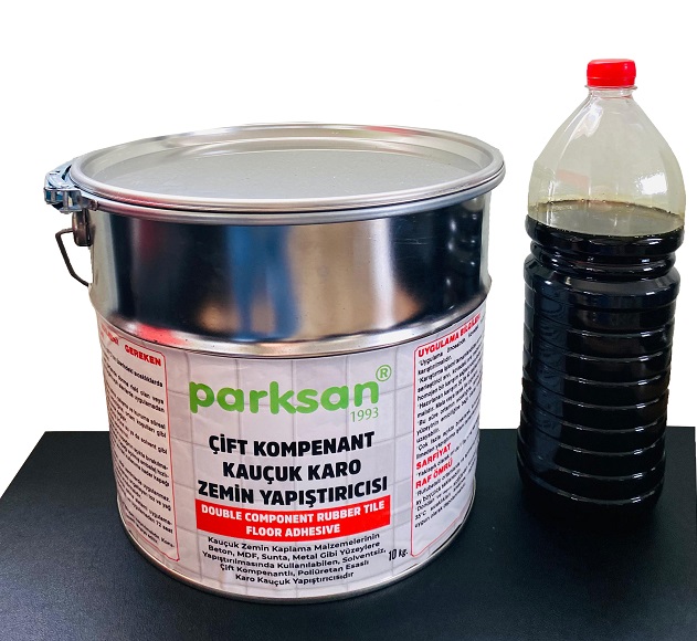 Rubber Parquet Flooring / 61600 -02 Two Component Rubber Tile Floor Adhesive (10 kg)