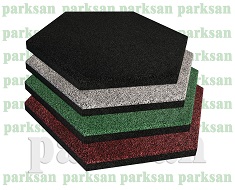 61008 - RUBBER TILE FLOOR HEXAGON MODEL STANDARD COLOR CHART
