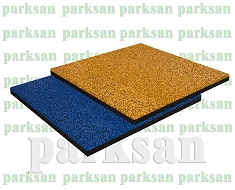 61002-03 Rubber Tile Special Color (Blue - Yellow) 