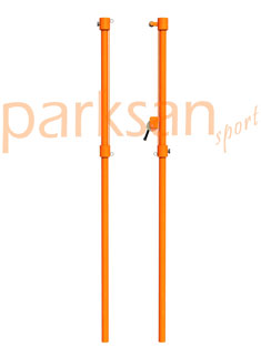 60305 - Volleyball, Tennis Common Post Metal Height Adjustable + Net 
