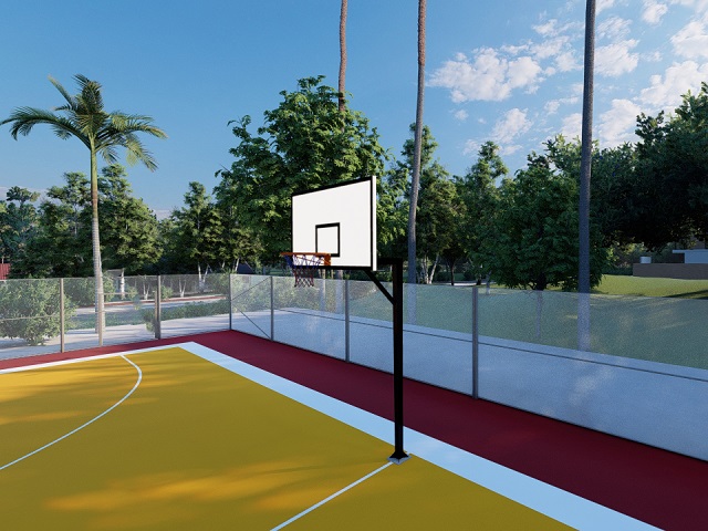 Basketball Court Equipment / Basketball Hoop with MDF Board (105x180) - 60270