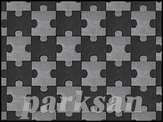 Rubber Parquet Flooring / 61004-02 Rubber Tile Puzzle Model Standard Colors