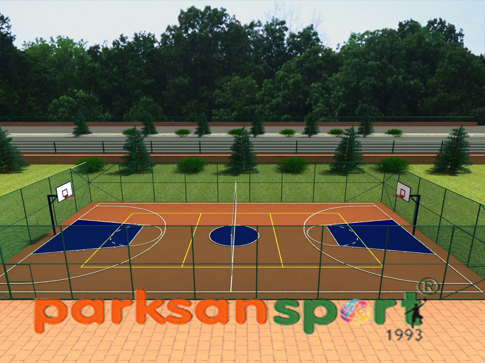 Construction of Sports Fields & Multi-Purpose Sports Fields / Multi-Purpose Sports Field (Basketball + Volleyball) - 60136