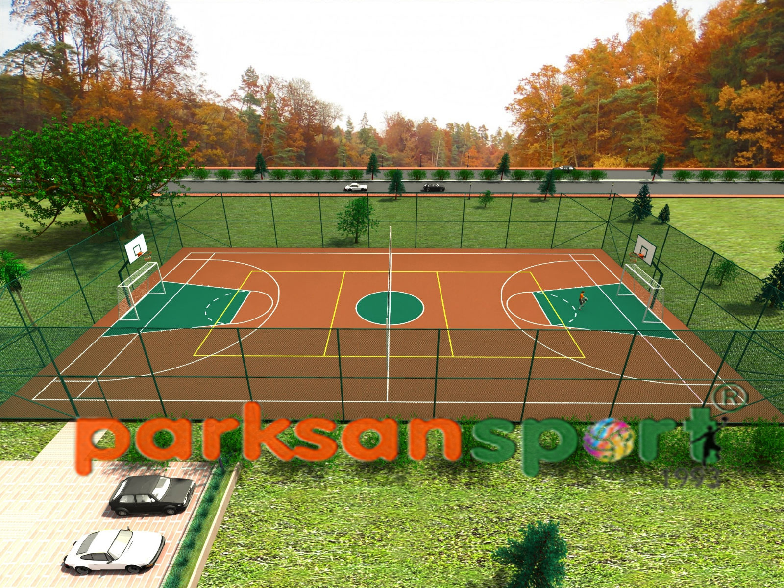 Construction of Sports Fields & Multi-Purpose Sports Fields / Multi-Purpose Sports Field (Basketball + Football) - 60142