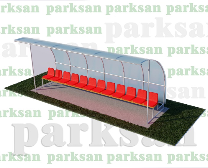 Covered Plastic Tribune Seating Group (12 Person) - 60718 