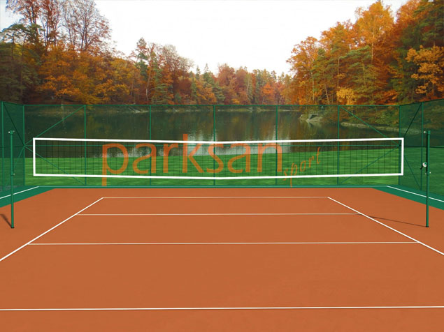 Volleyball Court Equipment / 60306 - Volleyball Post + Net