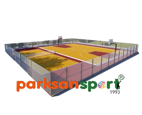Double Open Sports Field (Basketball + Volleyball, Tennis) - 60150